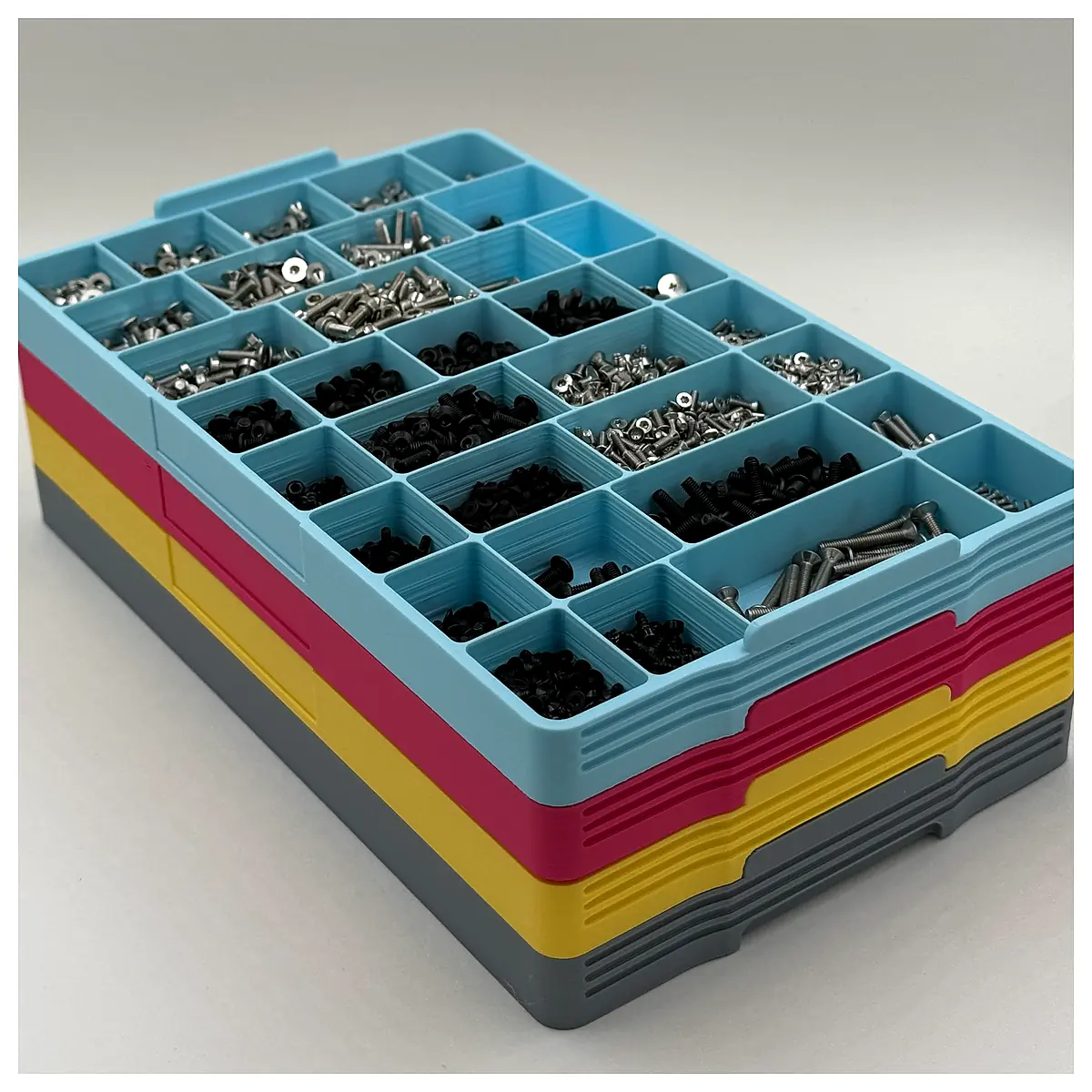 Small Item Organizer 16mm Height Storage Box Parts Organizer Universal Storage Tool