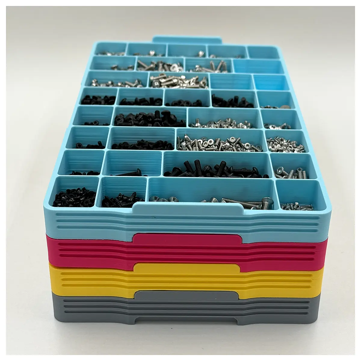 Small Item Organizer 16mm Height Storage Box Parts Organizer Universal Storage Tool