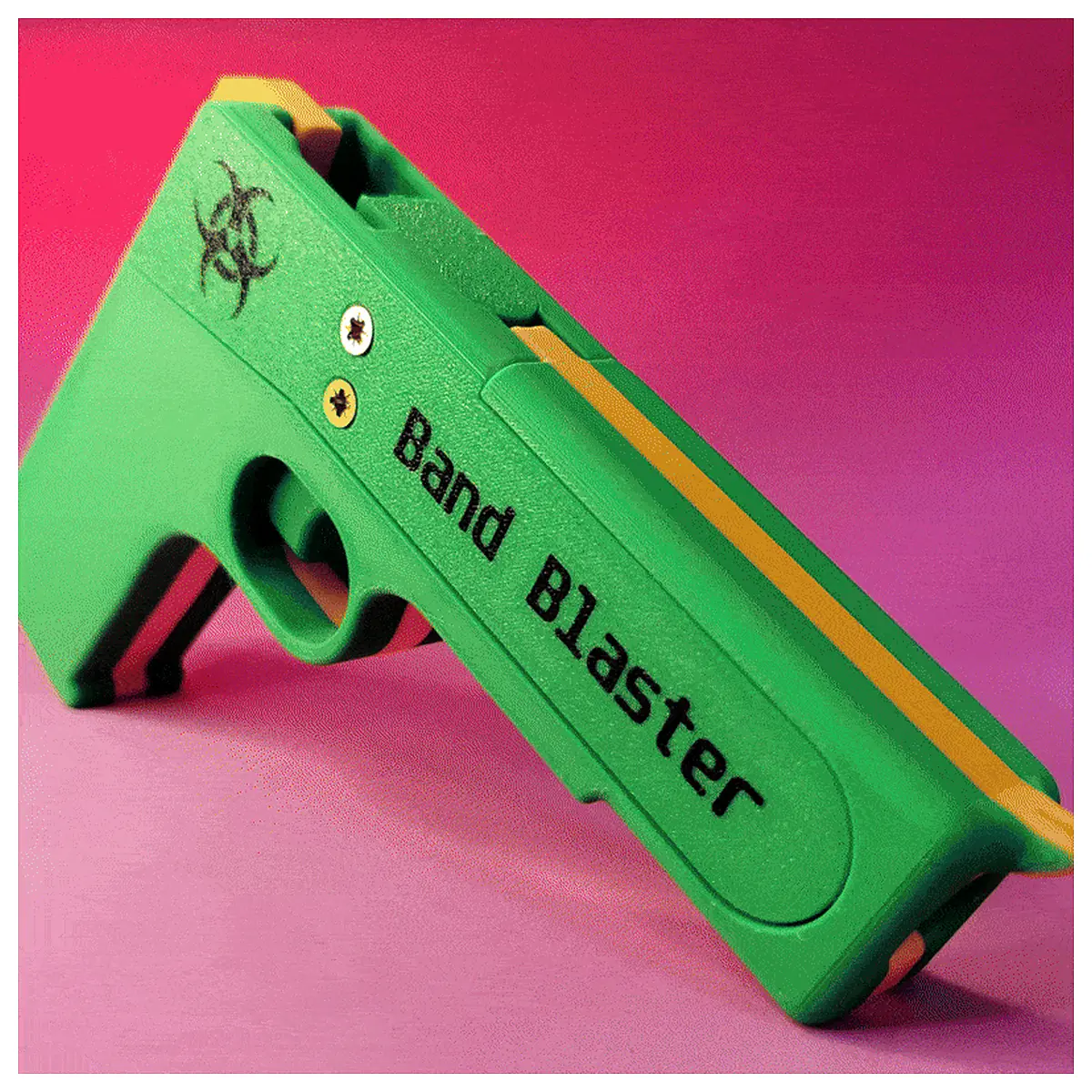 7 Shot Band Blaster Target Practice Toy Shooting Range Outdoor Fun Training Accessories