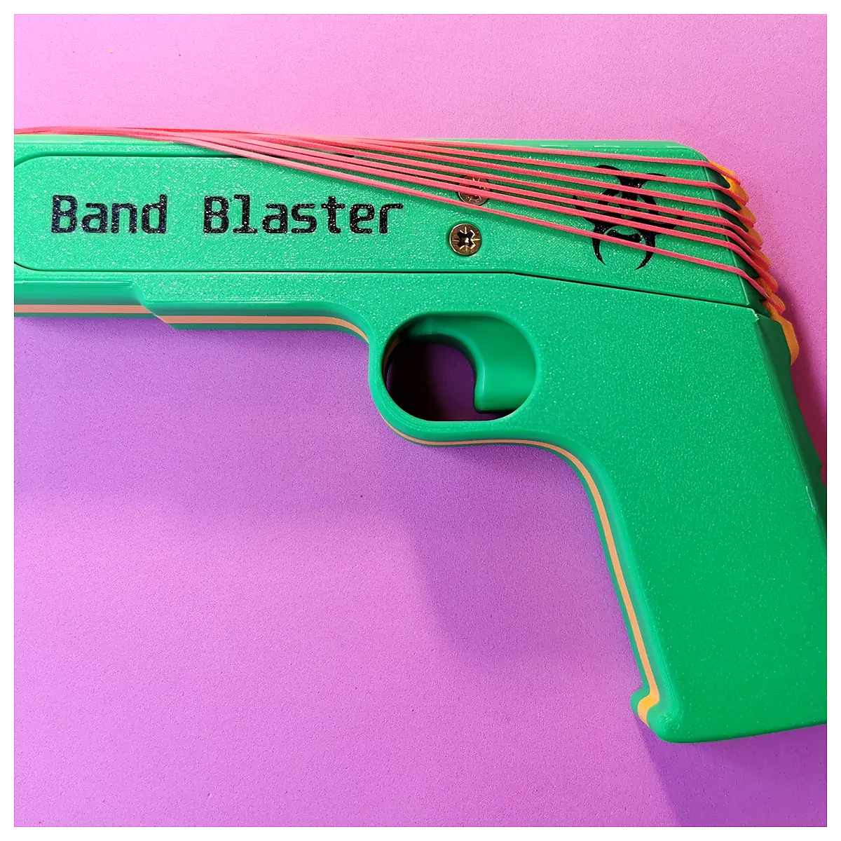 7 Shot Band Blaster Target Practice Toy Shooting Range Outdoor Fun Training Accessories