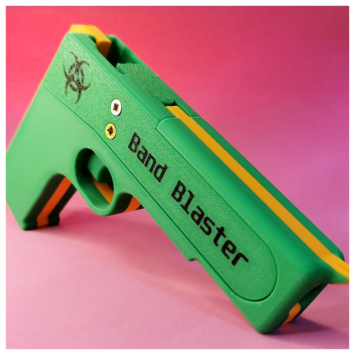 7 Shot Band Blaster Target Practice Toy Shooting Range Outdoor Fun Training Accessories