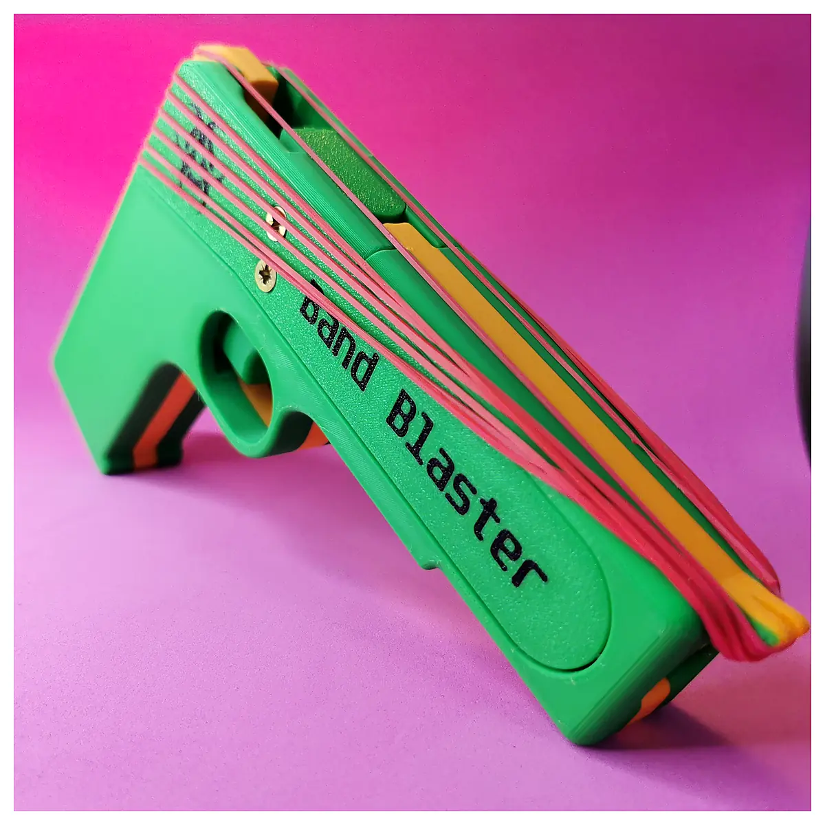 7 Shot Band Blaster Target Practice Toy Shooting Range Outdoor Fun Training Accessories
