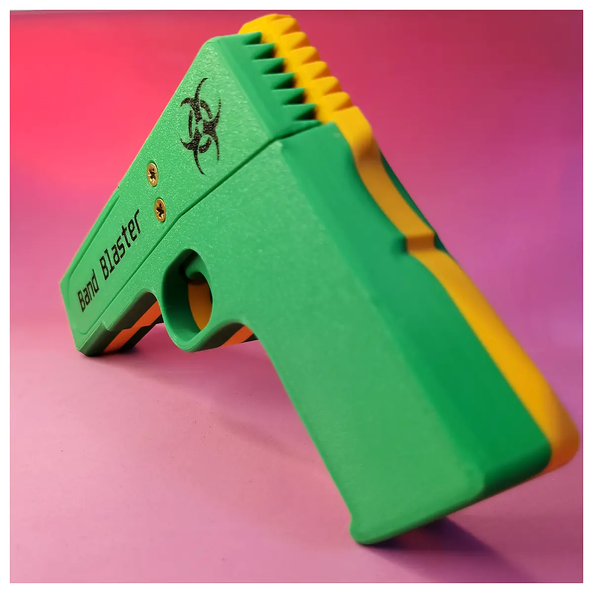 7 Shot Band Blaster Target Practice Toy Shooting Range Outdoor Fun Training Accessories