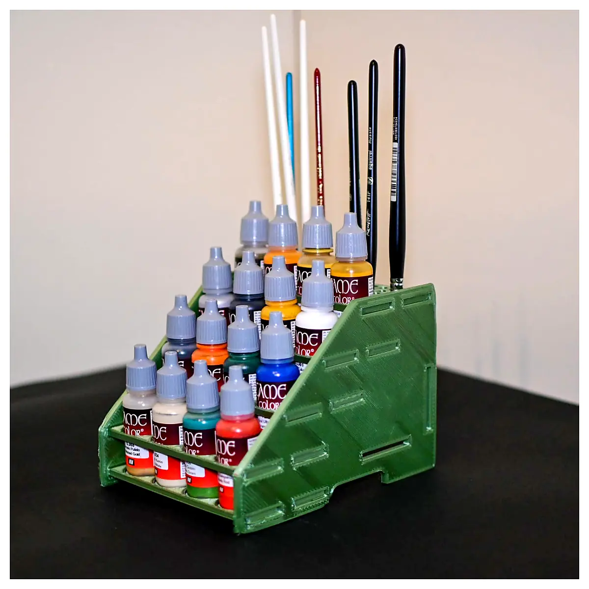 Army Painter Brush Rack Army Brushes Rack Painting Accessories Brush Holders Palette Mixing Spray Paint Touch Up Universal Art Supplies