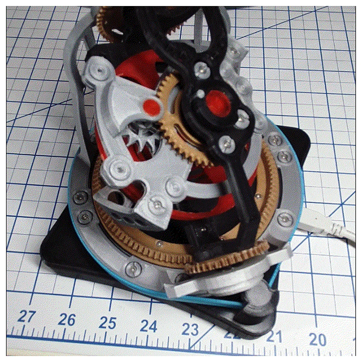 Triple Axis Tourbillon Watch Parts Repair Tools Components Replacement Assembly Complex Watch Mechanical Clock Collection