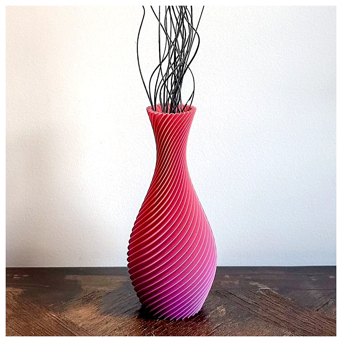 Spiral Vase Decor Creative Art Arrangement Space Decoration Universal Parts Repair