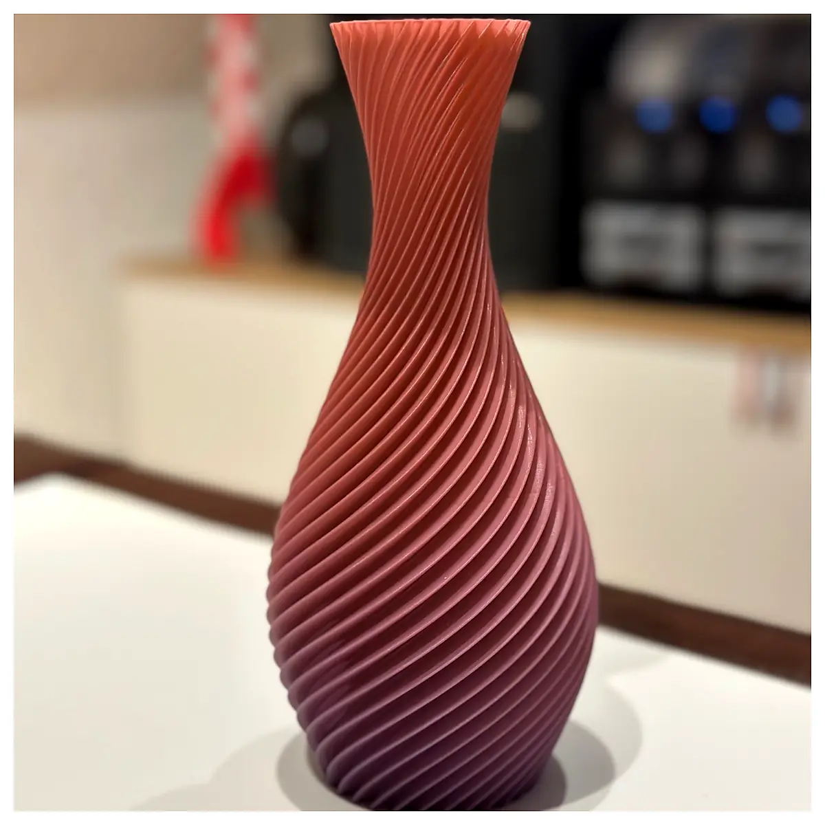 Spiral Vase Decor Creative Art Arrangement Space Decoration Universal Parts Repair
