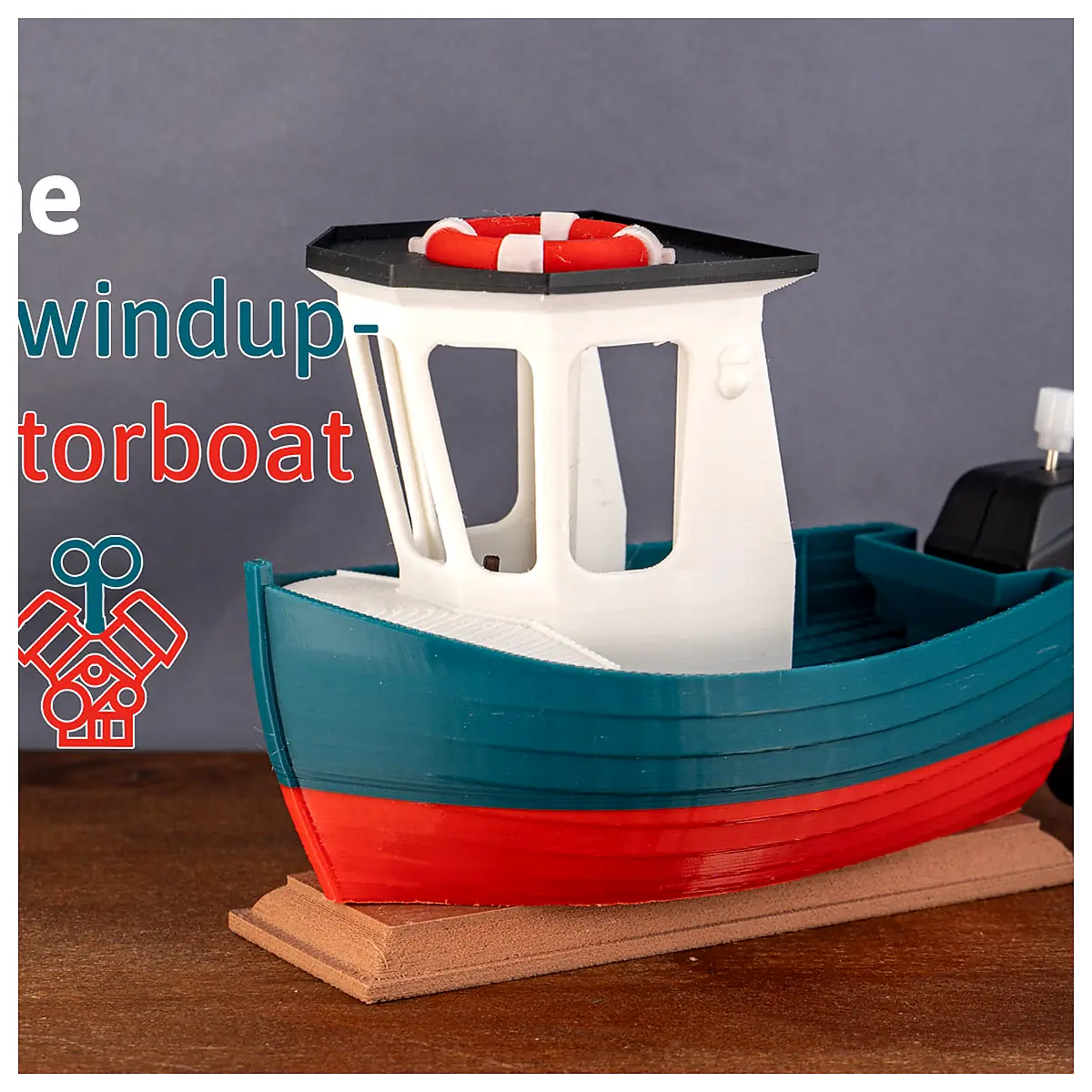 Wind up Motor Boat Model Sailing Toy Parts Repair Marine Hobbies