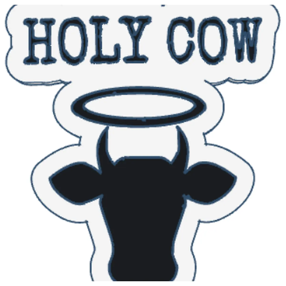 Holy Cow Keychain Religious Charm Car Decoration Gift Keyring Cow Symbol Accessories Replacement Parts Wholesale