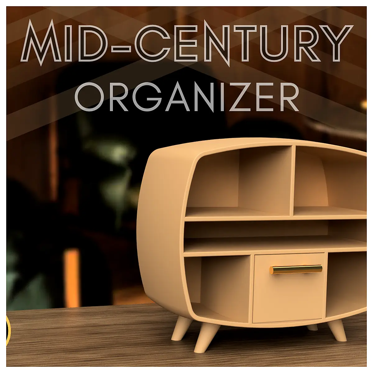 Mid Century Organizer Storage Box Parts Repair Storage Solutions Classic Design Universal Organizer