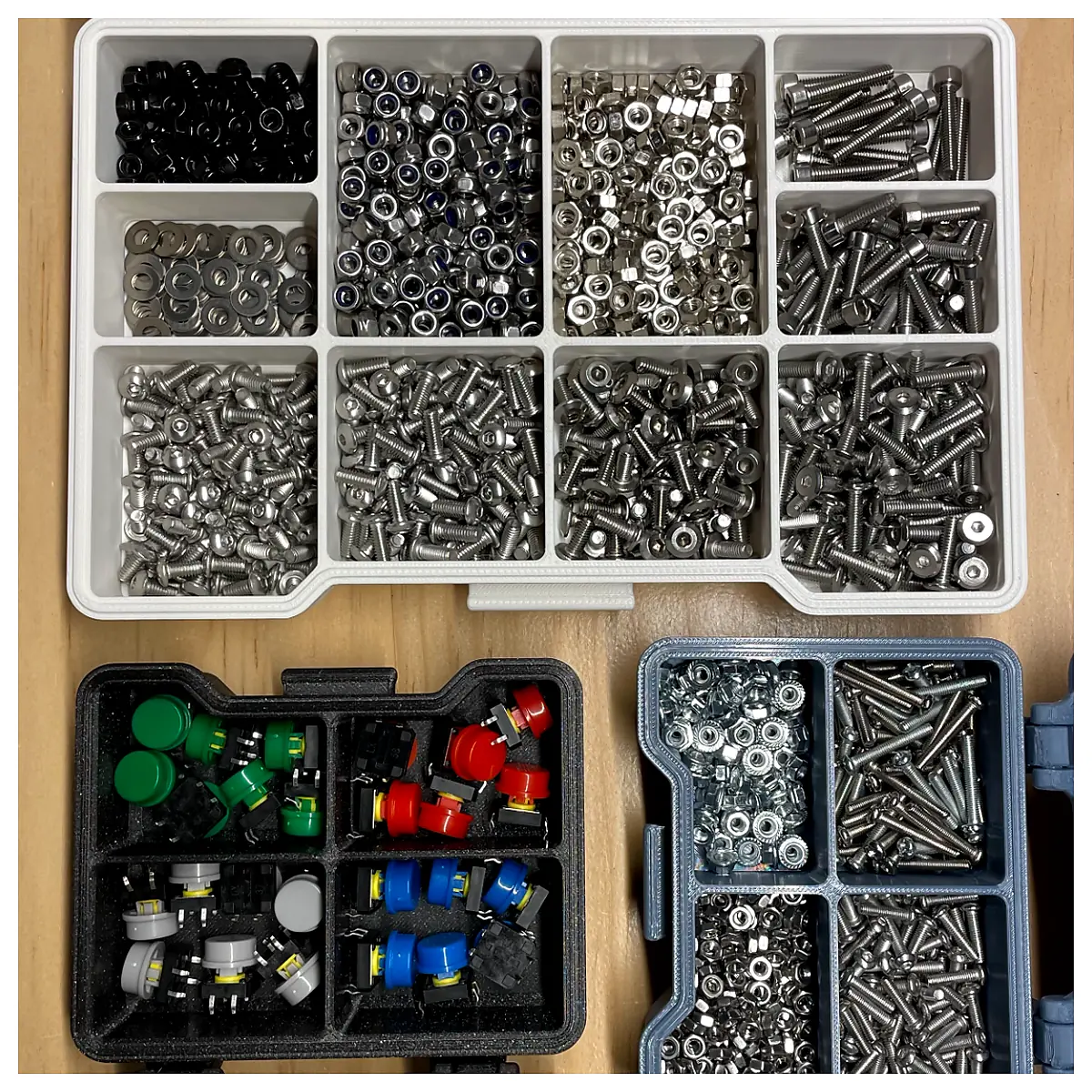 Stackable Storage Boxes No Screws Versatile Organizer Boxes Storage Solutions Parts Repair