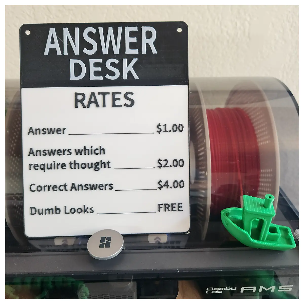 Office Desk Sign Funny Humor Office Decor Story Creative Jokes Desktop Decoration Work Day Happy