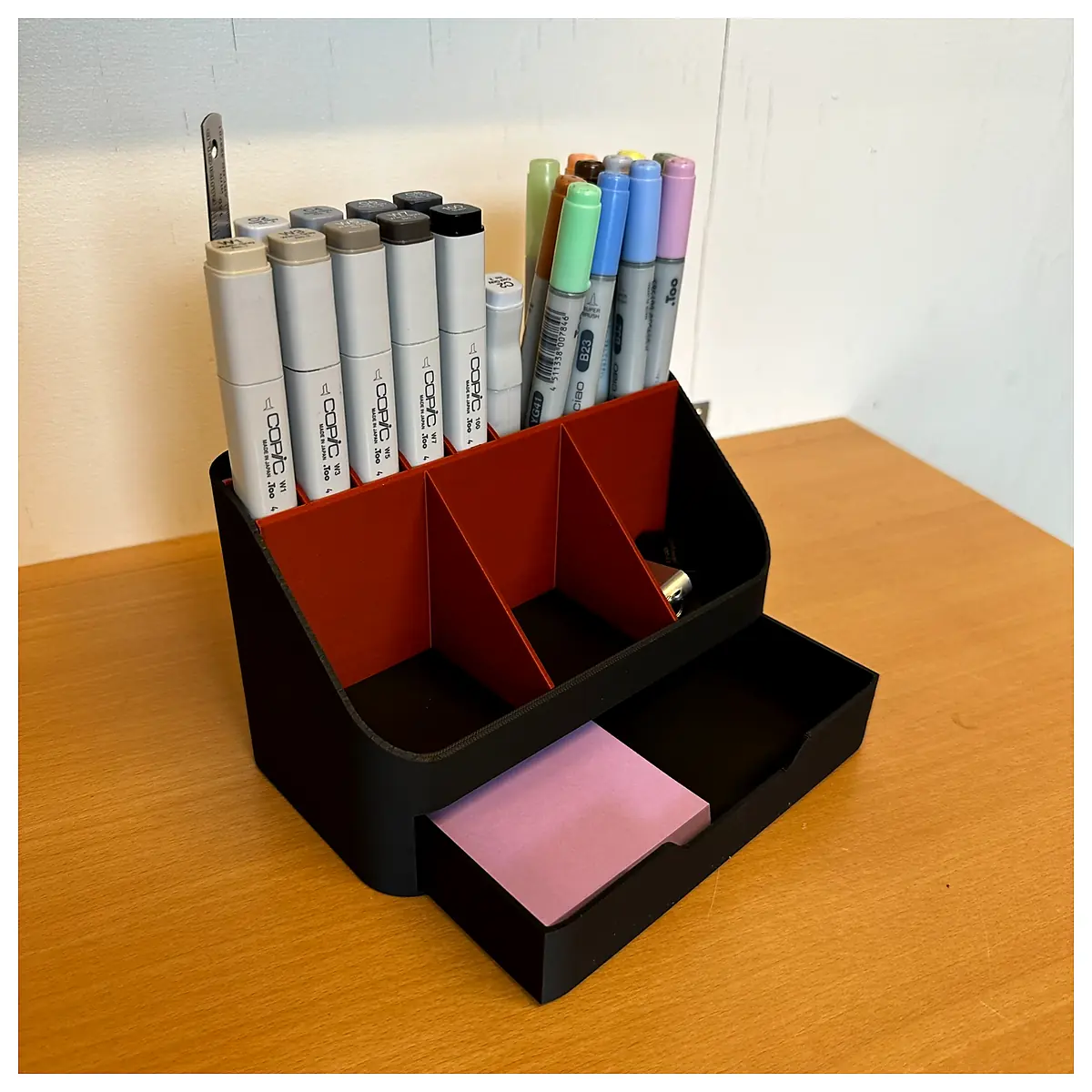 Zero Support Pen Holder Drawer Holder Office Desk Organizer Pen Cup Multi functional Zero Support