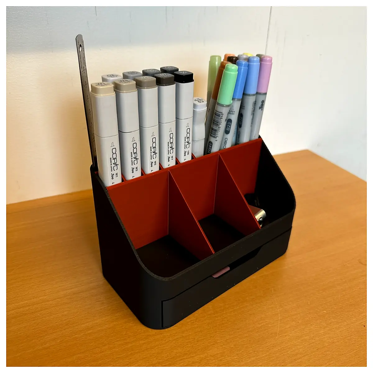 Zero Support Pen Holder Drawer Holder Office Desk Organizer Pen Cup Multi functional Zero Support