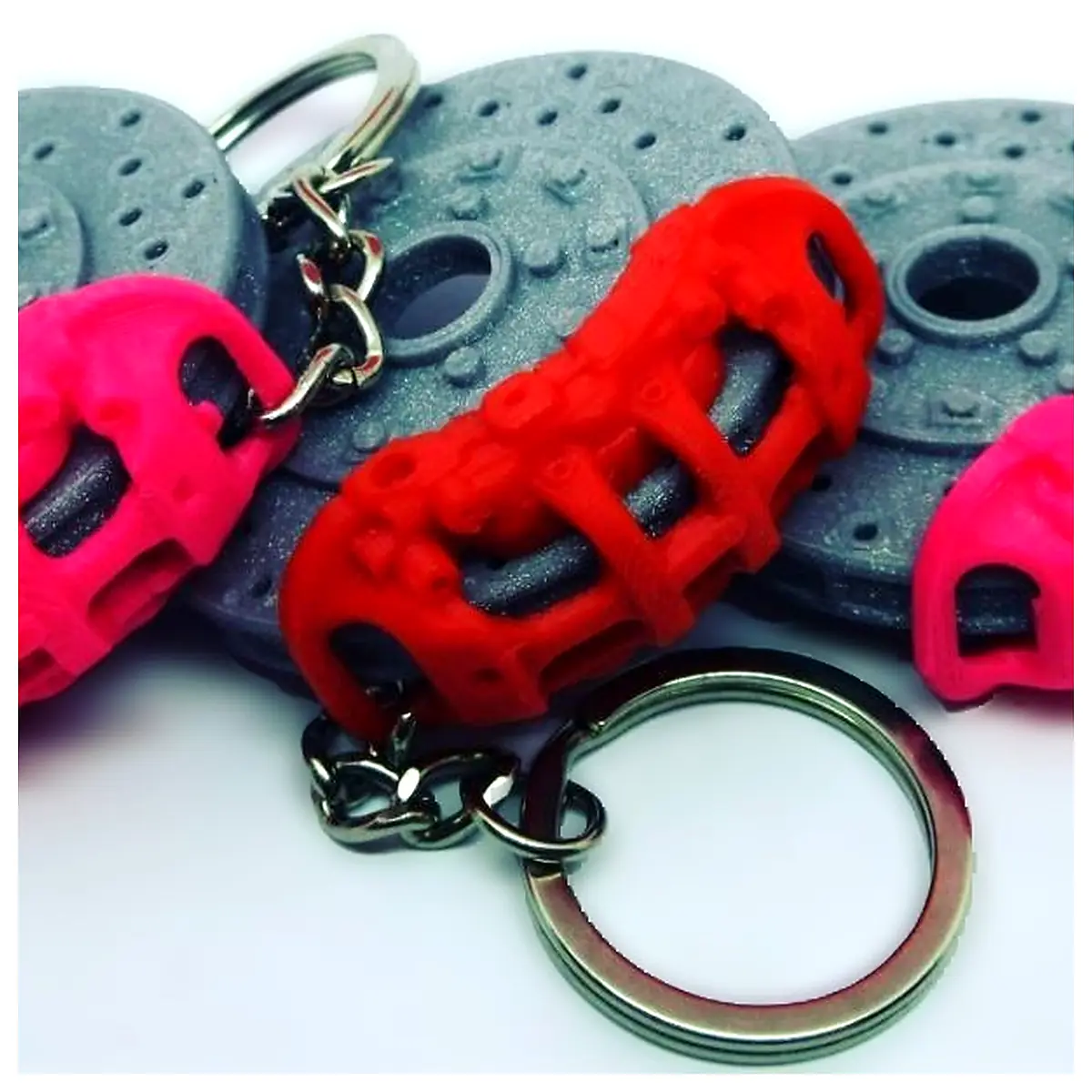 Brake Disc Keychain Brake Pads Replacement Parts Repair Caliper Keyring Universal Fit