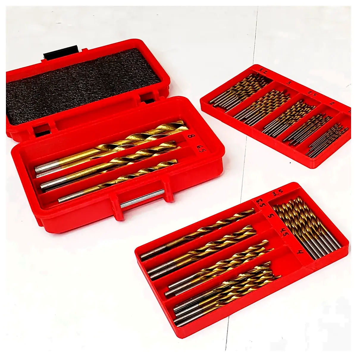 Snap Latch Drill Bit Case Drill Set Drill Storage Tool Repair Parts Automotive Accessories Car Repair