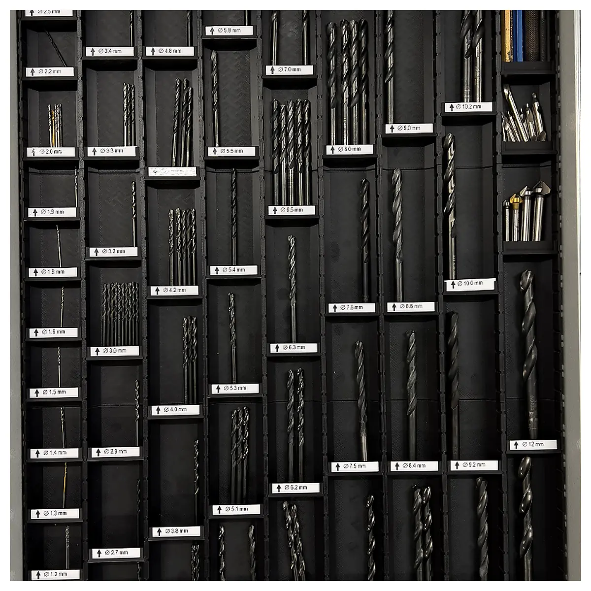 Workshop Drawer Drill Bit Organizer Tool Storage Drill Bit Accessories Parts Repair