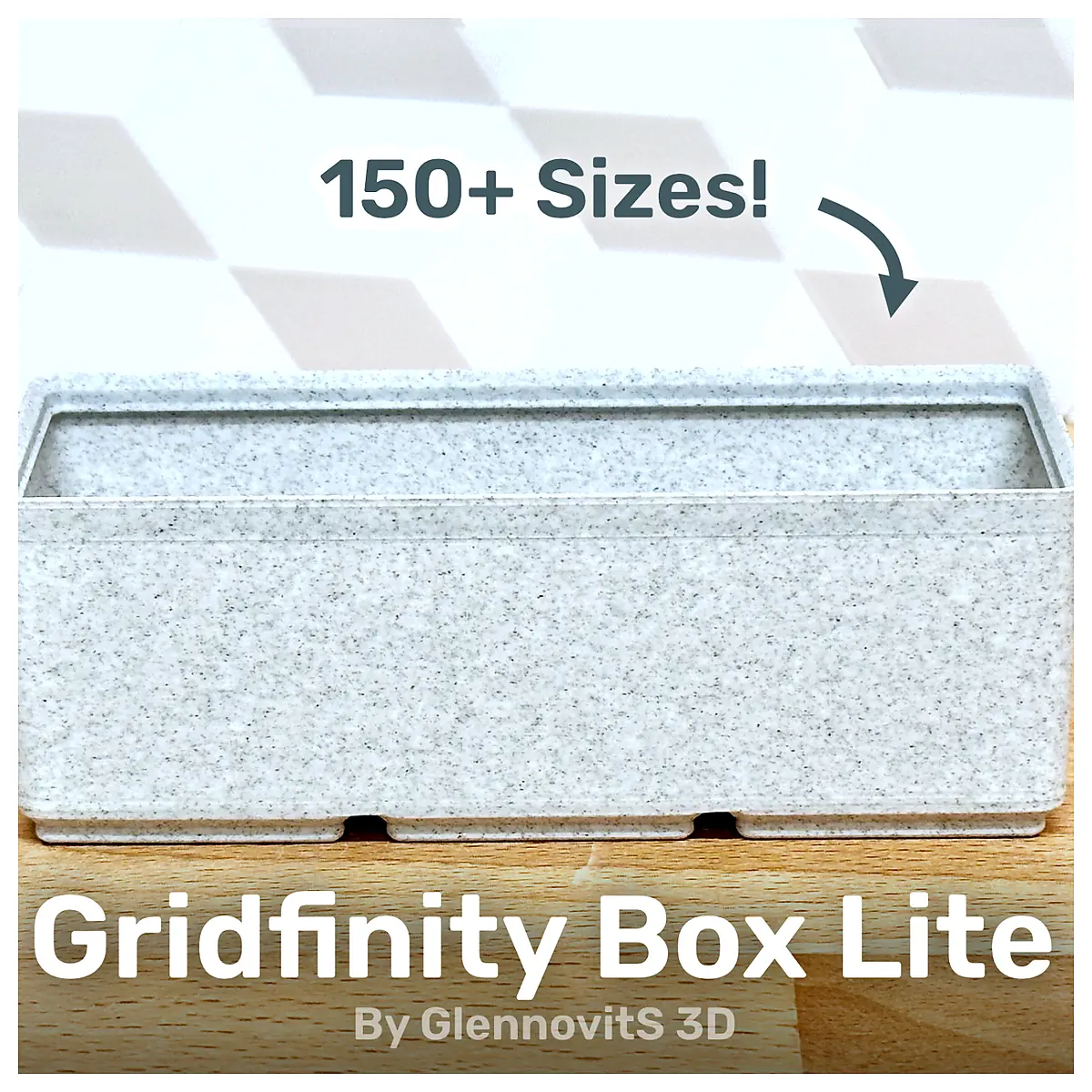 Gridfinity Box Lite Filament Friendly Bins Storage Organizers Parts Boxes Desk Storage Solutions