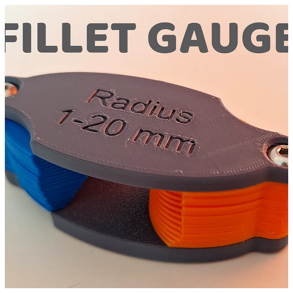 Radius Fillet Gauge 1 20mm Universal Fillet Cutter Tool Measuring Tool Radius Caliper Measurement Accuracy