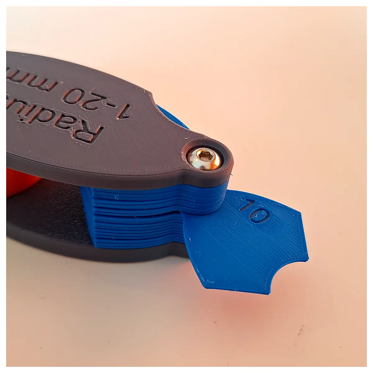 Radius Fillet Gauge 1 20mm Universal Fillet Cutter Tool Measuring Tool Radius Caliper Measurement Accuracy