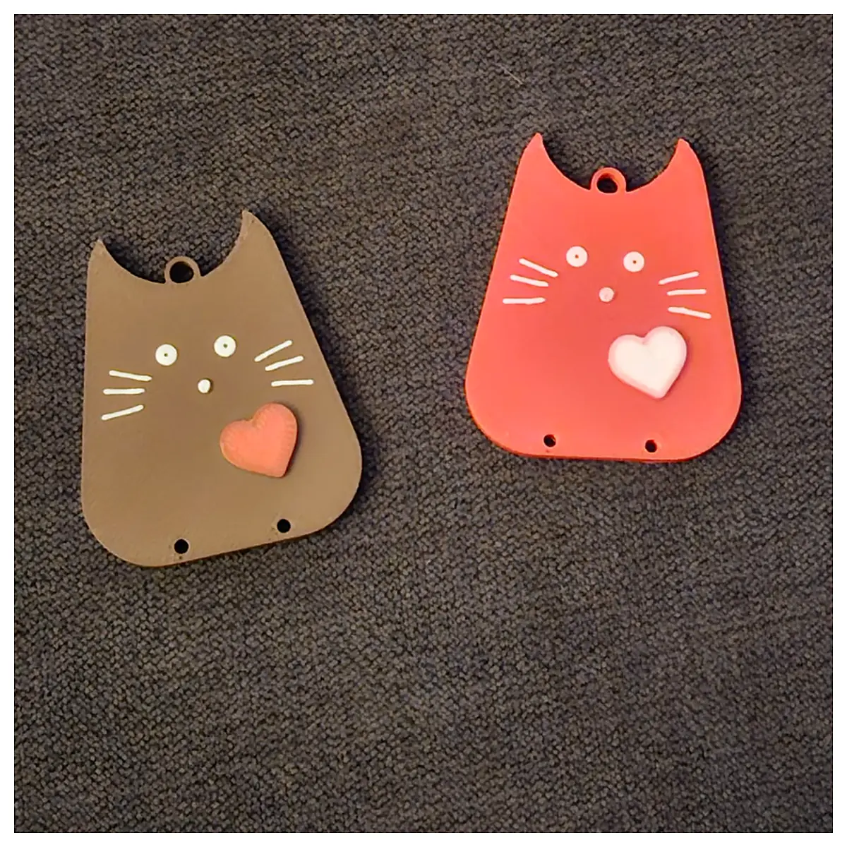 Cute Cat Keychain Pet Charms Lucky Paw Reminders Keyring Accessories for Cats Dogs