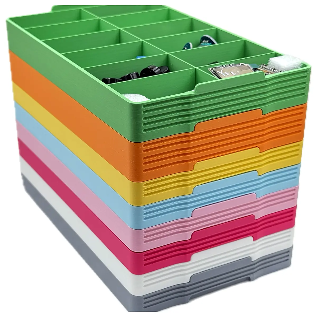 Small Item Organizer 25mm Height Storage Box Desk Organizer Storage Solutions Container