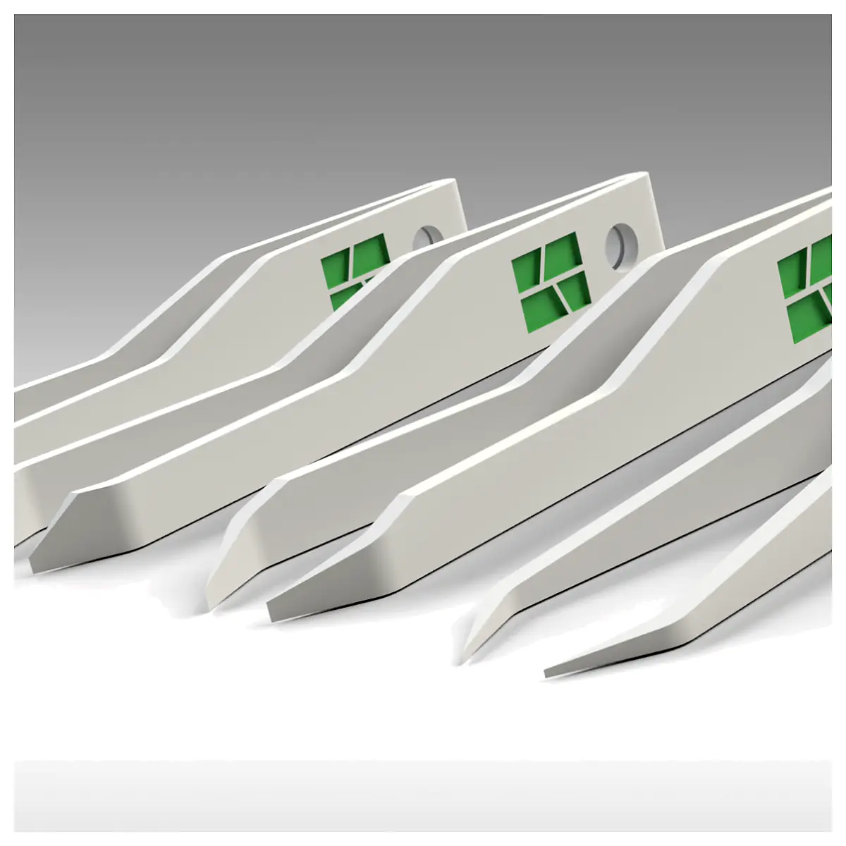 Tweezers Set of 4 Precision Grooming Tool Hair Removal Fine Detail Pick Up Small Strands Eyebrow Shaping Repair