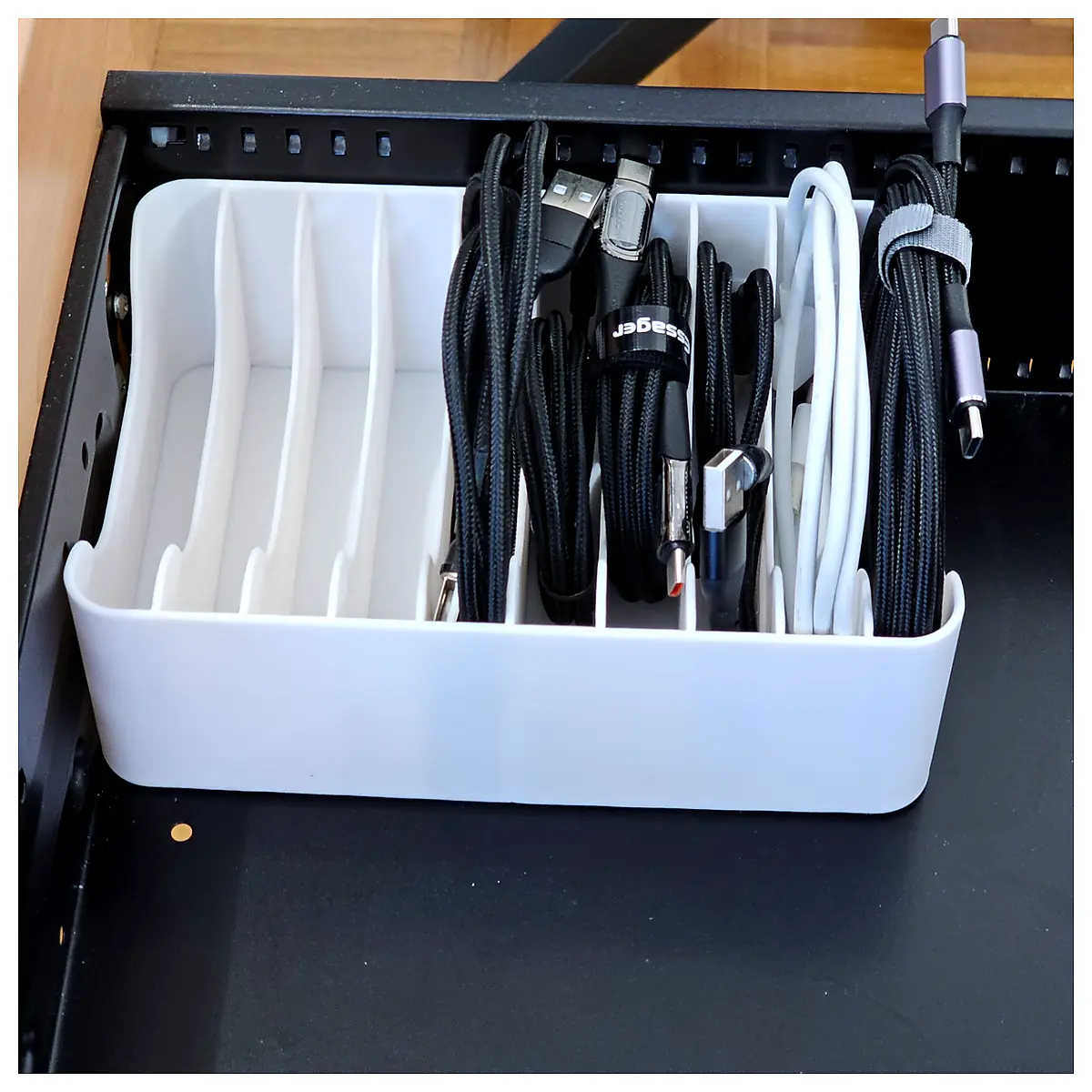 Cable Organizer Box Storage Container Cable Management System Wire Box Organizer Home Storage Solutions