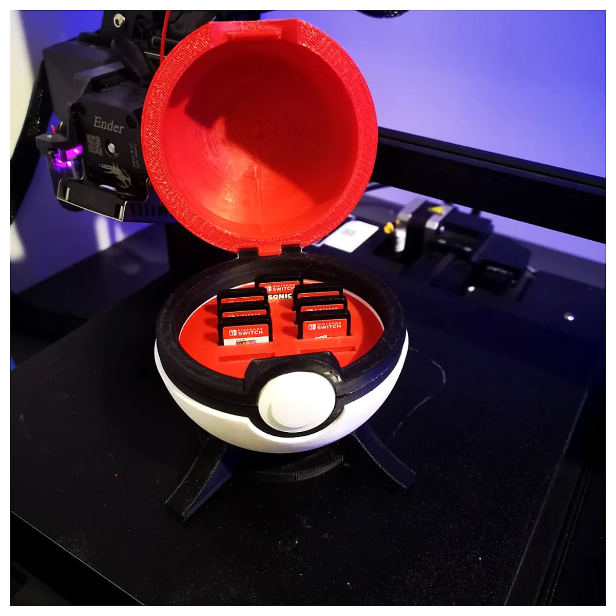 Pok Ball Switch Cartridge Holder Storage Case for Nintendo Switch Protect Multiple Cartridges