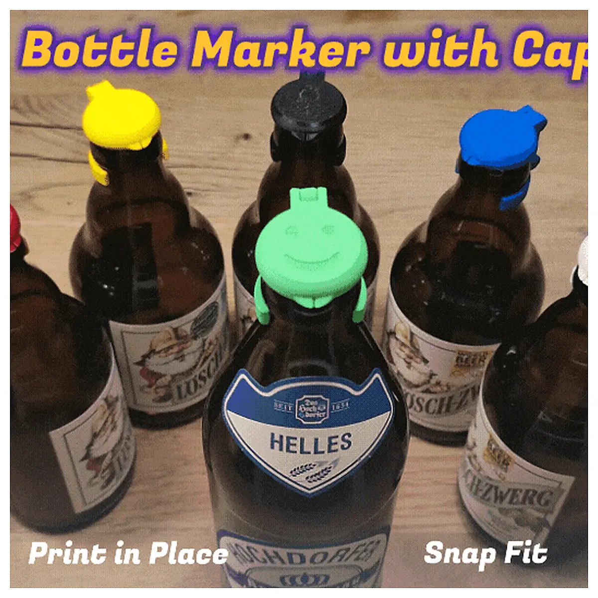 Bottle Cap Marker Protector Easy Use Bottle Parts Accessories Labeling Tool