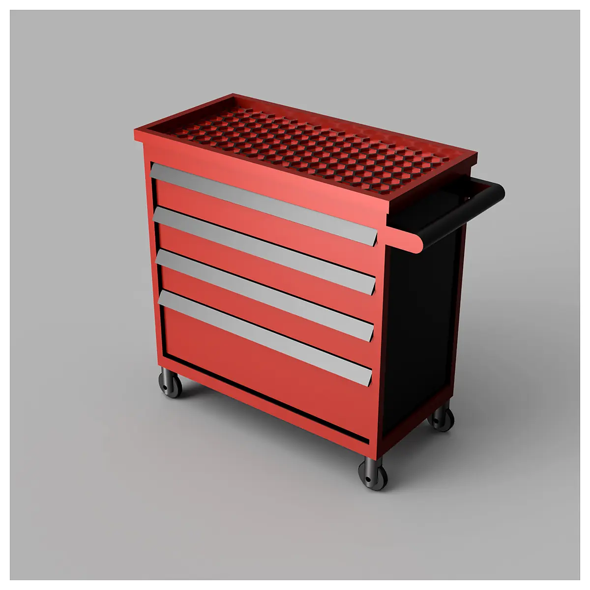 Miniature Workshop Trolley Parts Repair Tools Universal Portable Cart Transport
