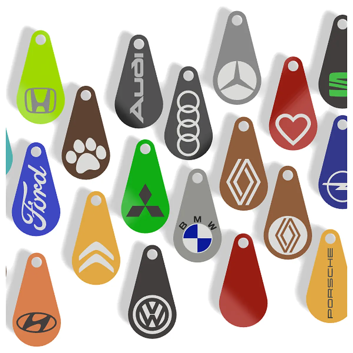 Coin Token Keychain Holder Wallet Accessory Digital Currency Storage Universal Keyring