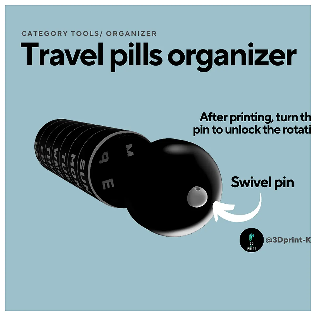 Travel Pill Organizer Multi Pill Case Travel Essential Medication Storage Universal Organizer