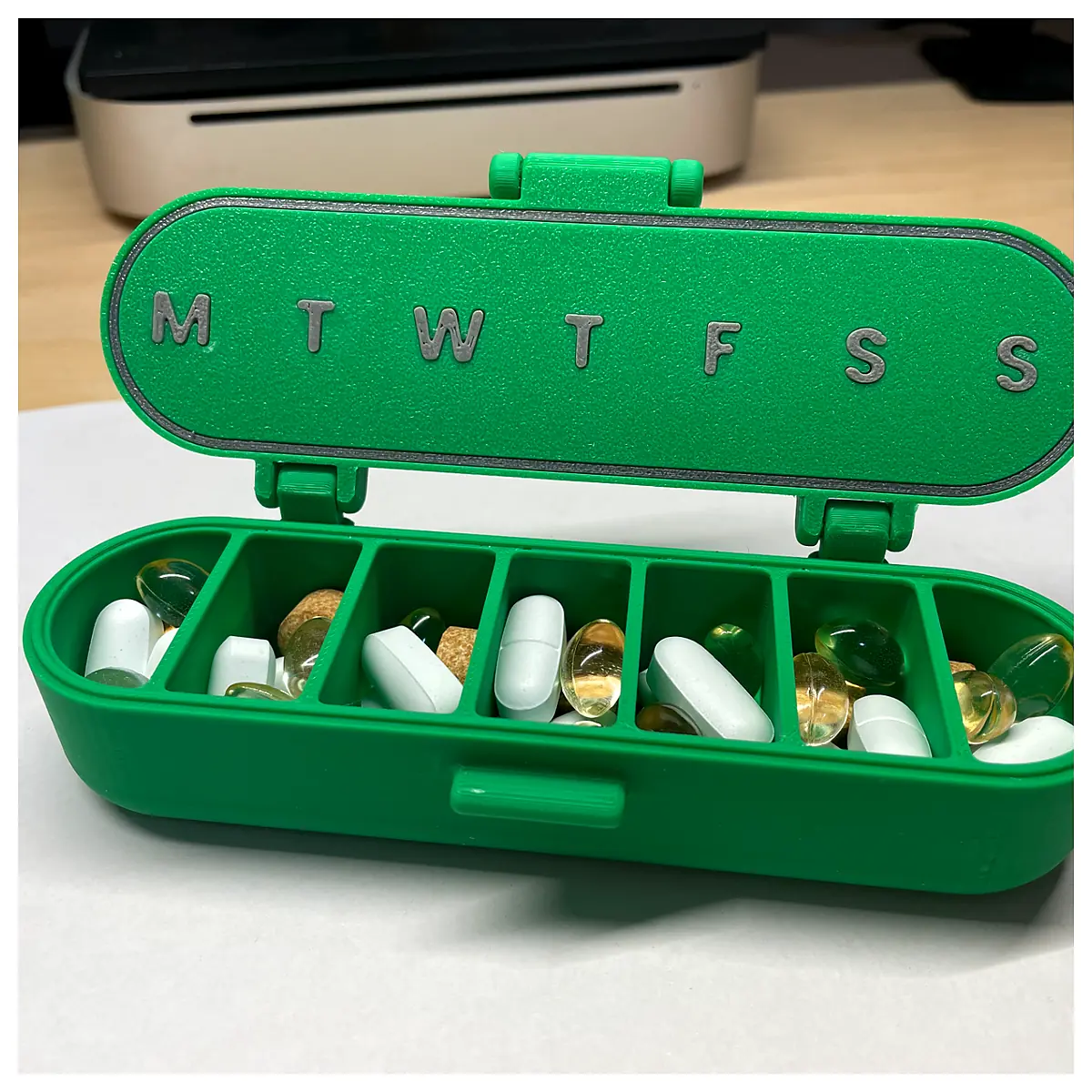 Pill Organizer Customizable Daily Dose Tracker Medication Storage Reminders Clear Compartments