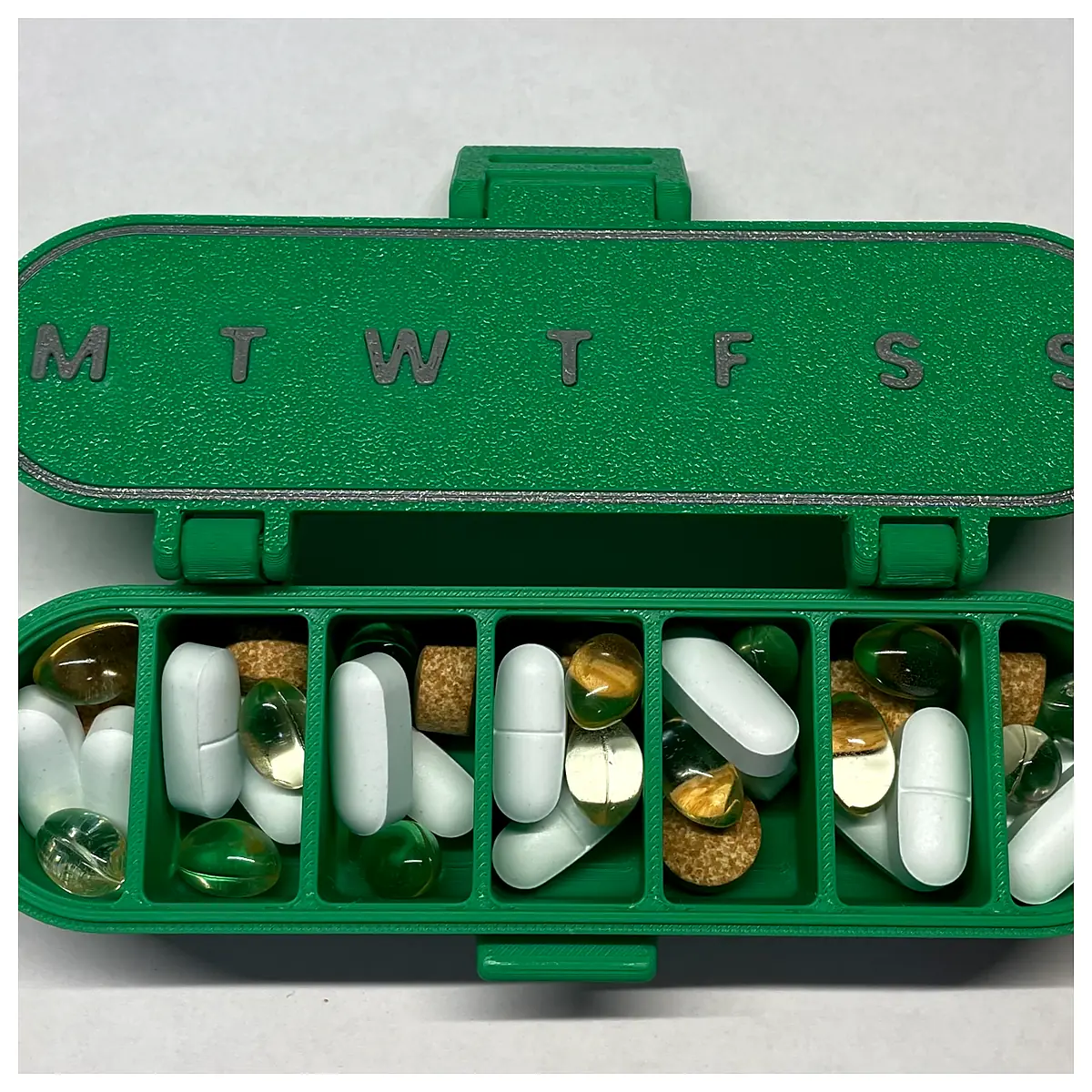 Pill Organizer Customizable Daily Dose Tracker Medication Storage Reminders Clear Compartments