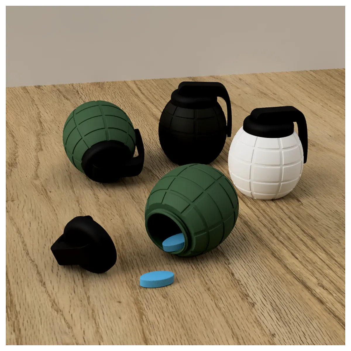 Grenade Box Military Ammo Storage Protection Transport Military Supplies Parts Repair