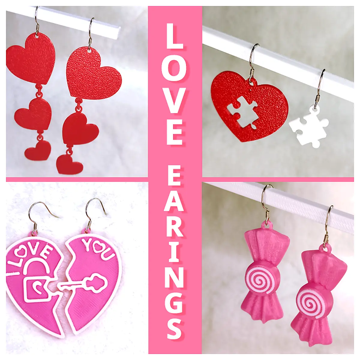 Valentine s Day Earrings Gift Set Matching Earrings Jewelry Accessories Repair Parts