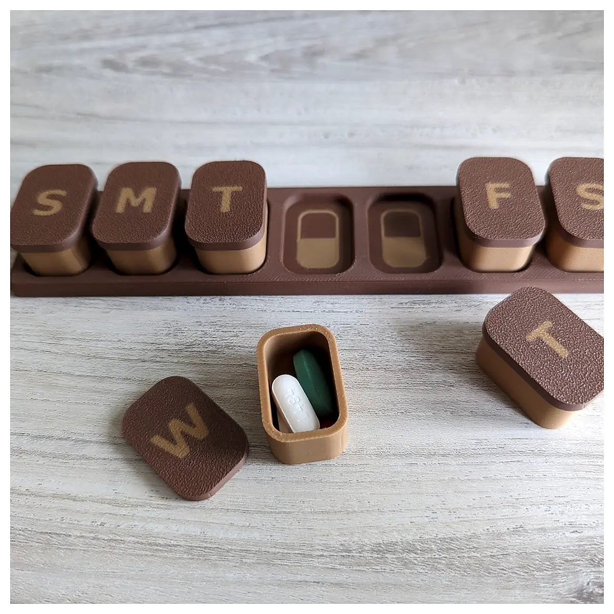Pill Box Organizer Weekly Large Capacity Automatic Reminders Daily Dosage Medication Reminder Supplement Storage