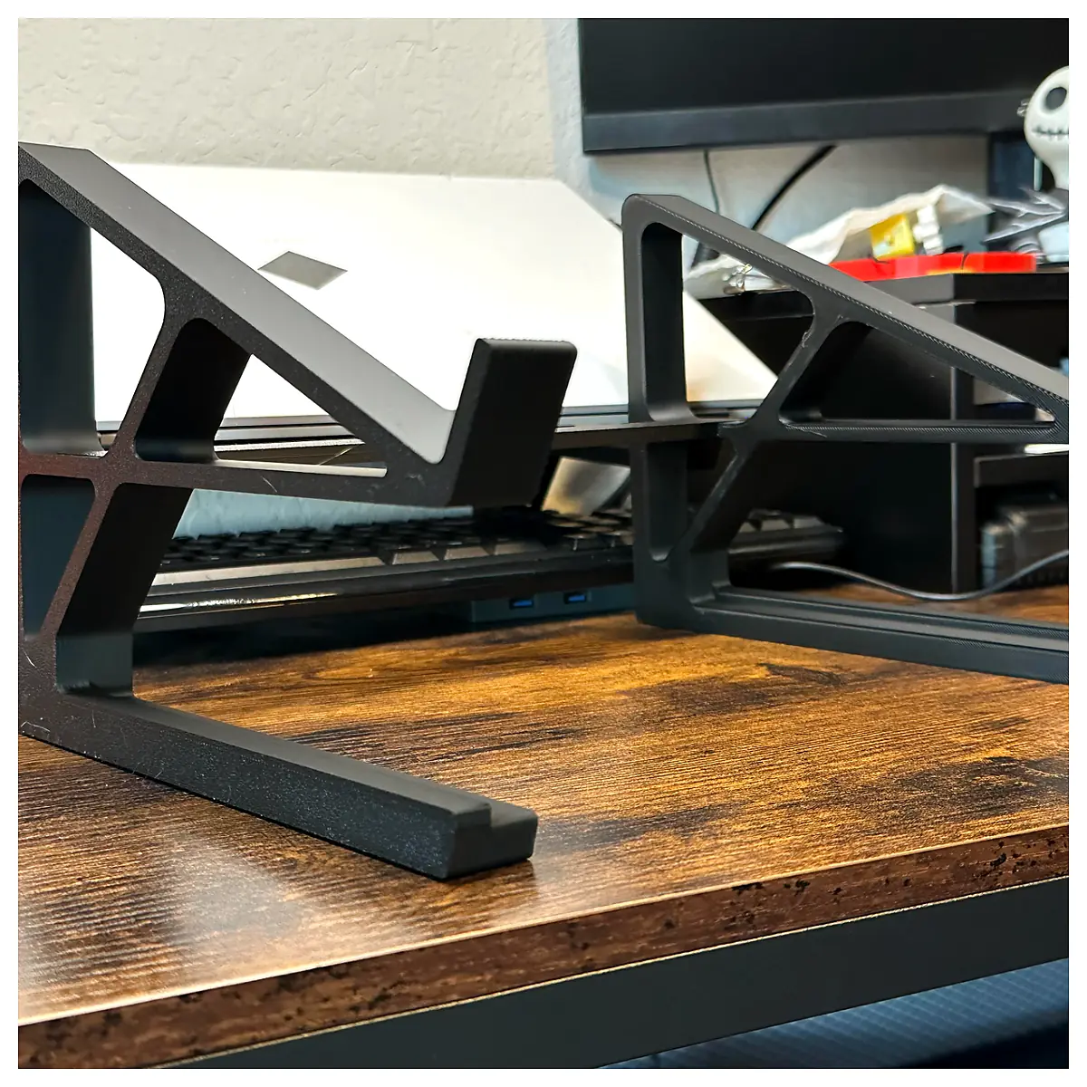 Laptop Stand Keyboard Storage Adjustable Laptop Stand Desk Organizer Computer Stand Accessories Support