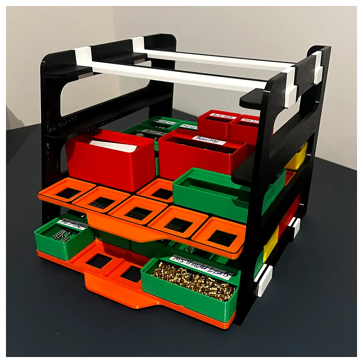 Gridfinity 5x5 Storage Rack Organizer System Parts Repair Customizable Multi Tray Storage