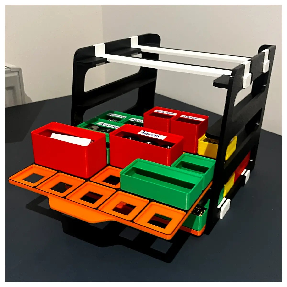 Gridfinity 5×5 Storage Rack Organizer System Parts Repair Customizable Multi Tray Storage