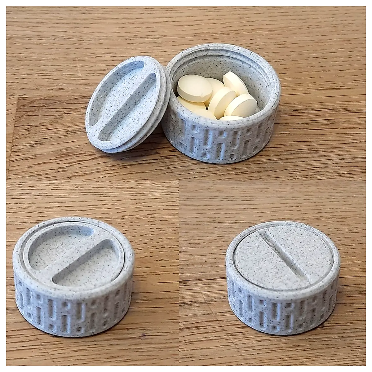 Pill Organizer Portable Time Release Dose Management Travel Container Pill Case