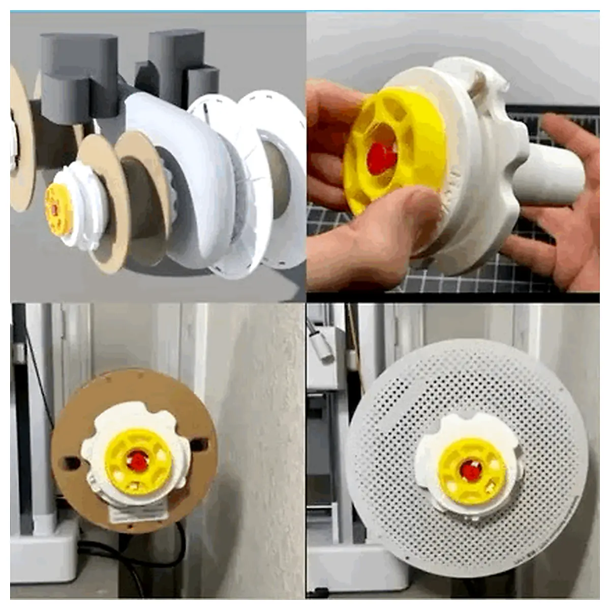 Spool Holder Organizer Coil Cord Wrap Retainer Cable Management Tool Storage Solutions Universal