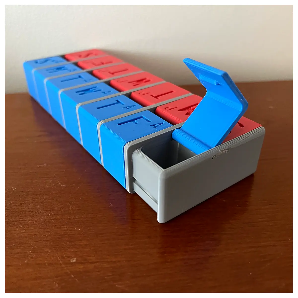Pill Box Organizer Multi Compartment Medication Storage Container Parts Repair