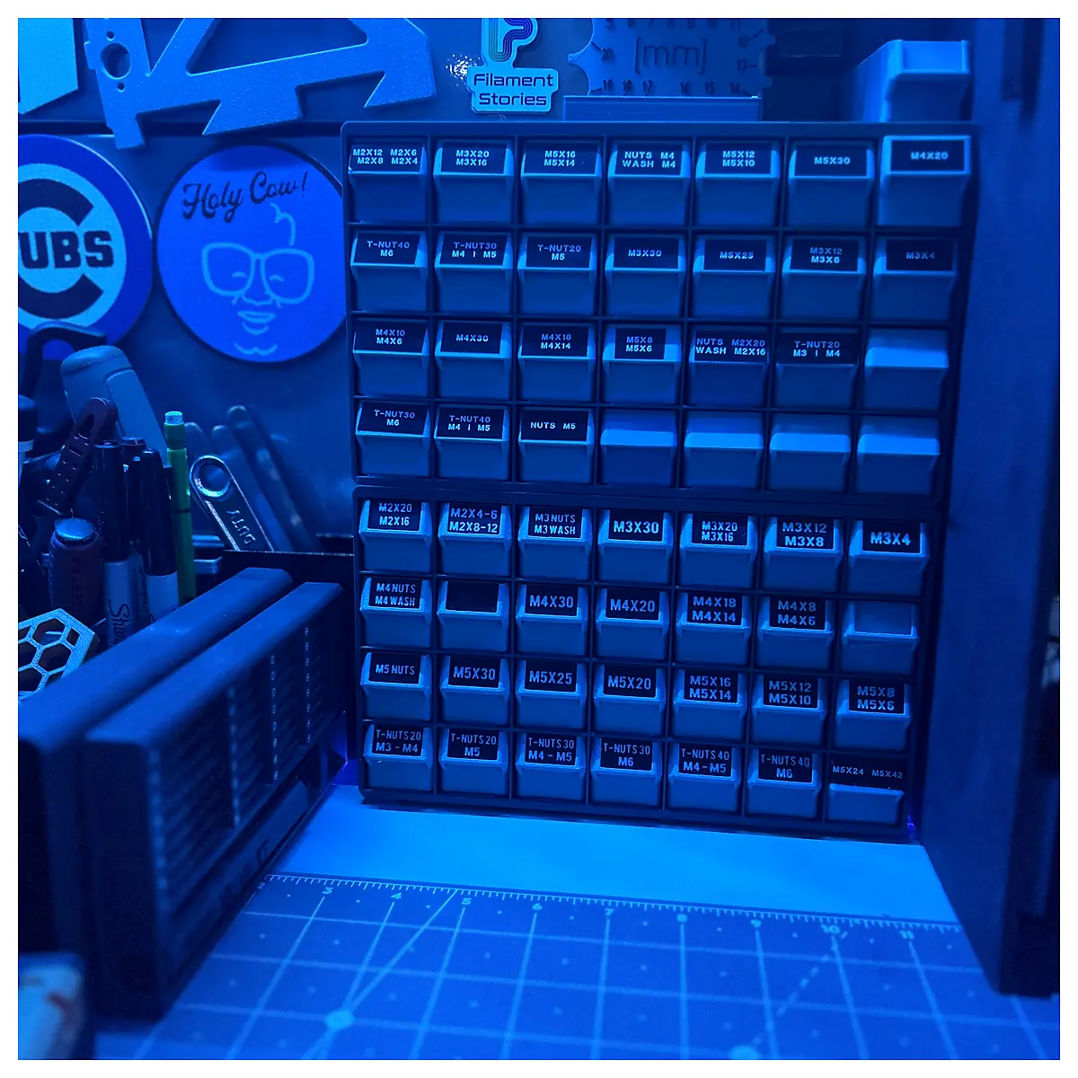 Screw Unit Hardware Organizer Storage System Parts Storage Repair Tool Kit Universal Storage