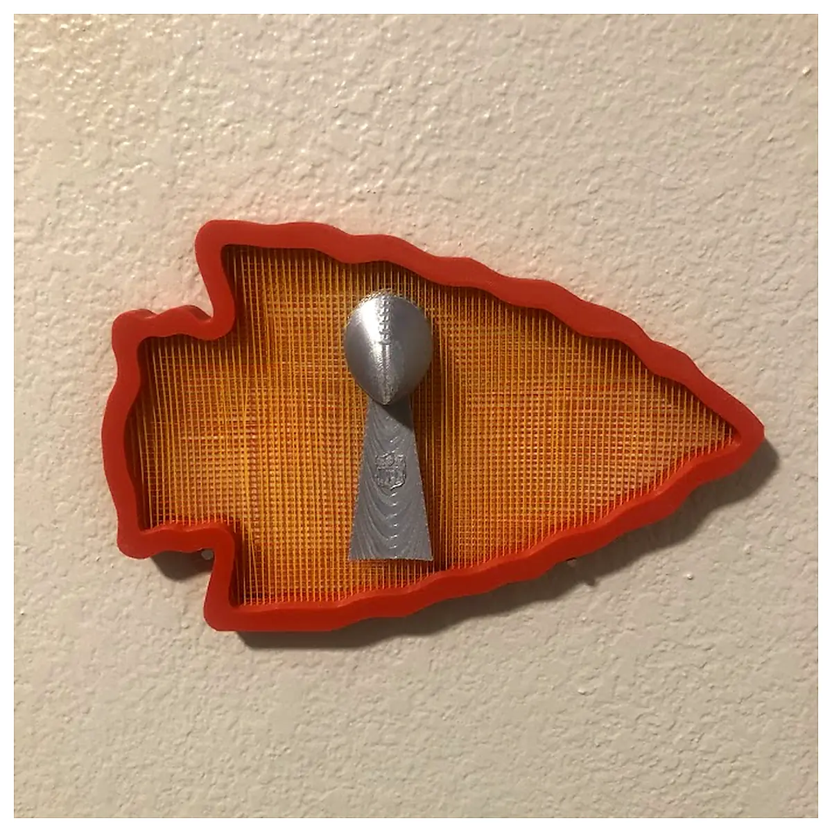 Chiefs Arrowhead Lombardi String Art Football Decor Craft Supplies Wall Hanging Fan Gift Home Decoration String Art Kit
