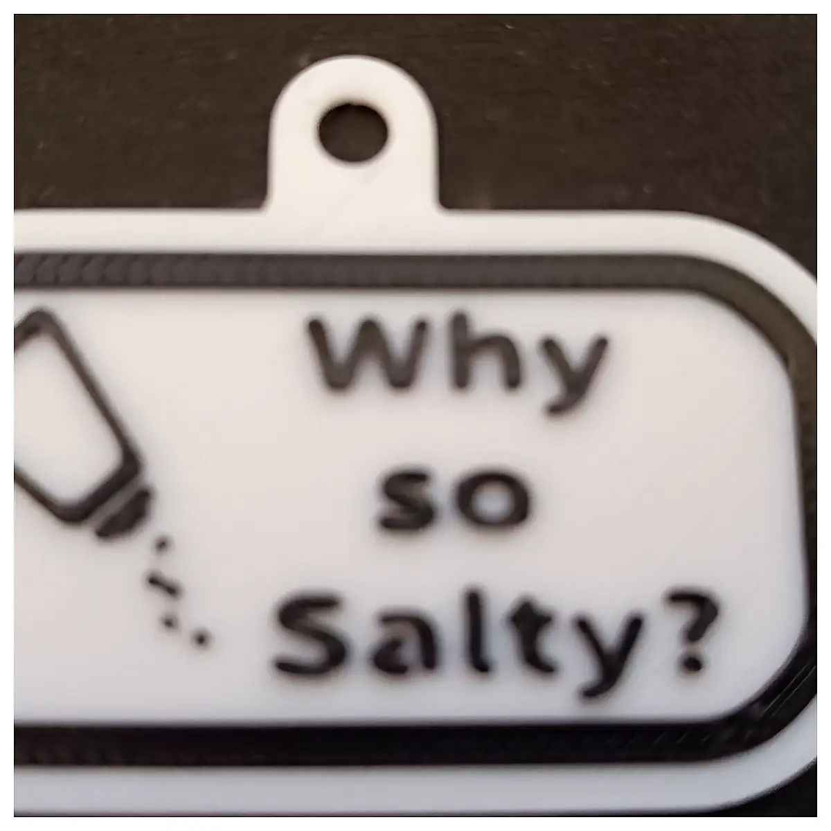 Salty Keyring Mood Keychain Sarcastic Gift Funny Keepsake Keyring Charms