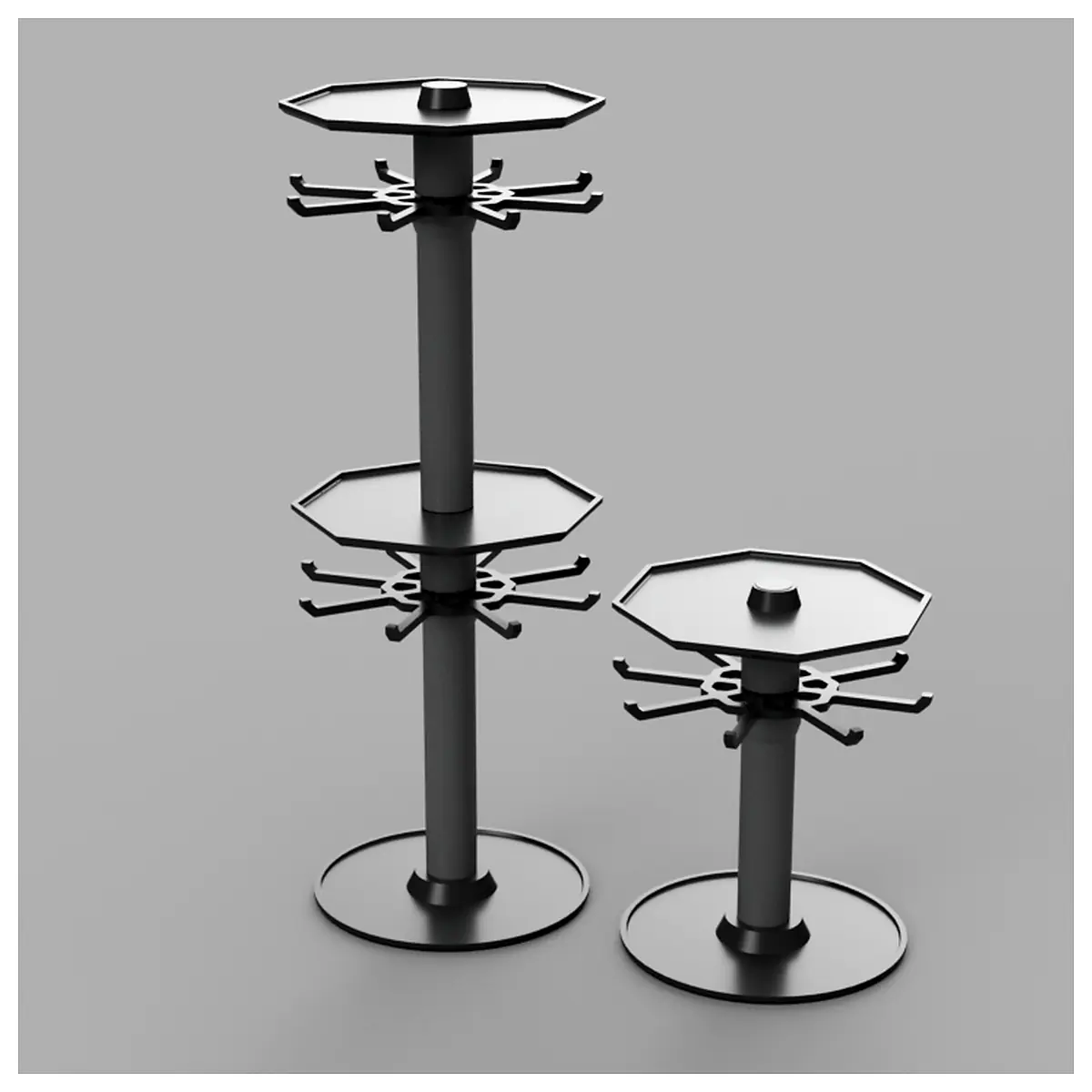 Keychain Display Carousel Rotating Display Fixture Jewelry Showcase Retail Promotion Visual Merchandiser