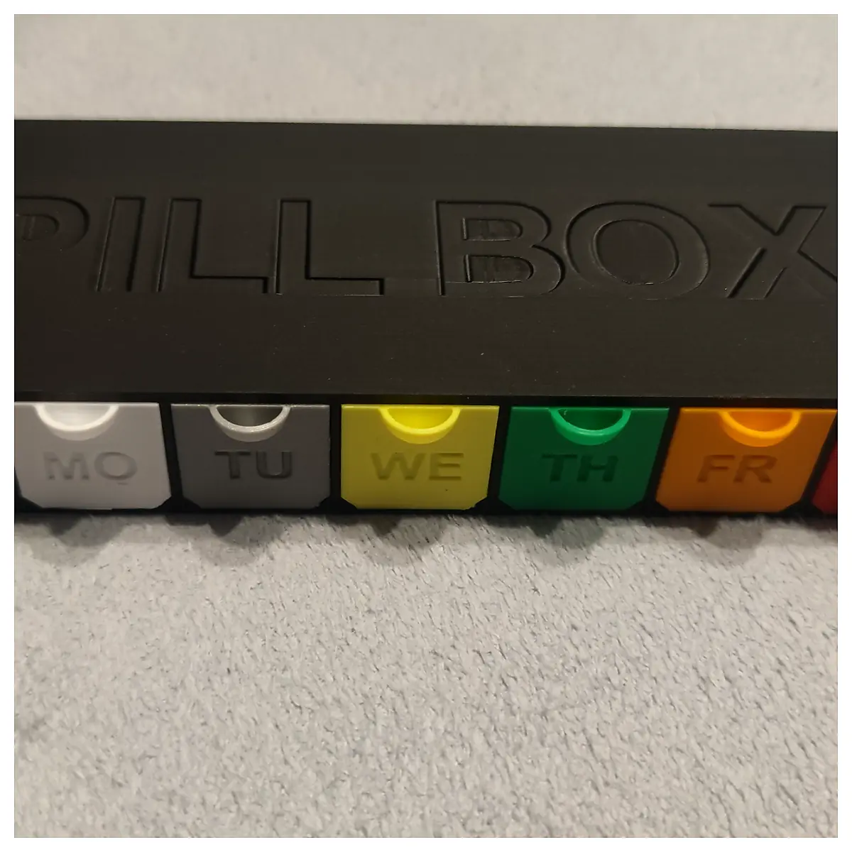 Weekly Pill Organizer Box Automatic Dispenser Medication Storage Refills Universal