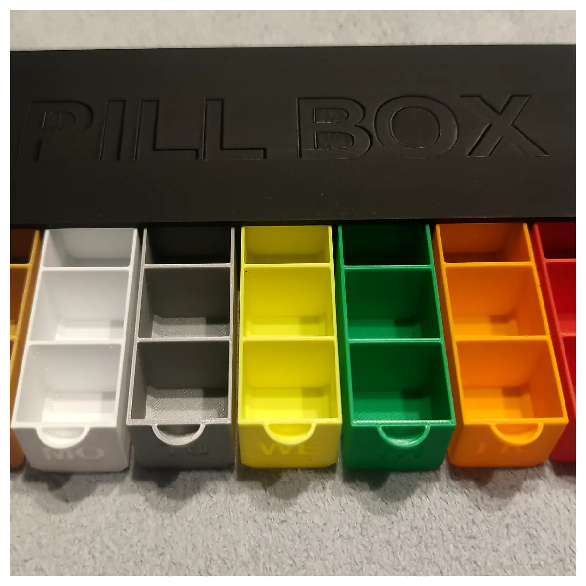 Weekly Pill Organizer Box Automatic Dispenser Medication Storage Refills Universal